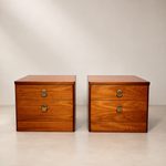 Load image into Gallery viewer, Pair of Mid-Century Modern Teak Bedside Drawers by Stag
