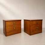 Load image into Gallery viewer, Pair of Mid-Century Modern Teak Bedside Drawers by Stag
