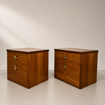 Load image into Gallery viewer, Pair of Mid-Century Modern Teak Bedside Drawers by Stag
