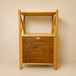 Load image into Gallery viewer, Angraves Bamboo Rattan Shelving Unit, Vintage Boho Bookshelf Cupboard
