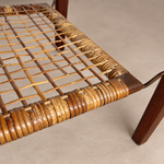 Load image into Gallery viewer, Vintage Møbelintarsia Danish Teak Coffee Table, 1960s Mid-Century — Cane Magazine Rack, Solid Teak

