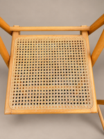Load image into Gallery viewer, Pair of Habitat Folding Chairs — Beech &amp; Woven Cane, 1970s
