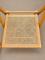 Load image into Gallery viewer, Pair of Habitat Folding Chairs — Beech &amp; Woven Cane, 1970s

