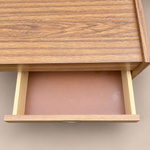 Load image into Gallery viewer, Mid Century Teak Effect Desk, Vintage Retro Desk 1970s
