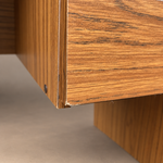 Load image into Gallery viewer, Mid Century Teak Effect Desk, Vintage Retro Desk 1970s
