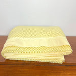 Load image into Gallery viewer, Vintage Yellow Cellular Large Blanket King size
