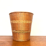 Load image into Gallery viewer, Vintage Large Wicker bamboo basket
