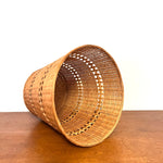 Load image into Gallery viewer, Vintage Large Wicker bamboo basket
