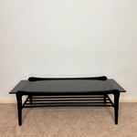 Load image into Gallery viewer, Mid-Century Danish Teak Coffee Table with Storage Rack in style of Finn Juhl

