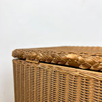 Load image into Gallery viewer, Original Lloyd Loom Lusty Vintage Gold Laundry Linen Basket , Bedside table
