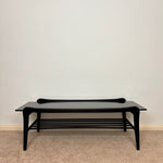 Load image into Gallery viewer, Mid-Century Danish Teak Coffee Table with Storage Rack in style of Finn Juhl
