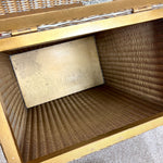 Load image into Gallery viewer, Original Lloyd Loom Lusty Vintage Gold Laundry Linen Basket , Bedside table
