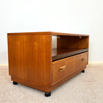 Load image into Gallery viewer, G Plan Teak TV Unit — Drawer, Shelf &amp; Castors
