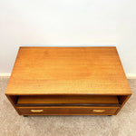 Load image into Gallery viewer, G Plan Teak TV Unit — Drawer, Shelf &amp; Castors
