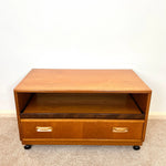 Load image into Gallery viewer, G Plan Teak TV Unit — Drawer, Shelf &amp; Castors
