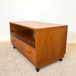 Load image into Gallery viewer, G Plan Teak TV Unit — Drawer, Shelf &amp; Castors
