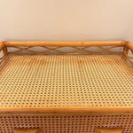 Load image into Gallery viewer, Vintage Boho Bamboo Rattan Chest of 5 Drawers
