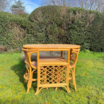 Load image into Gallery viewer, Vintage Bamboo Compact Bistro Breakfast Dining Set Bar
