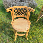 Load image into Gallery viewer, Vintage Bamboo Compact Bistro Breakfast Dining Set Bar
