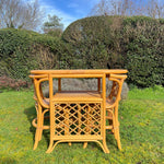 Load image into Gallery viewer, Vintage Bamboo Compact Bistro Breakfast Dining Set Bar
