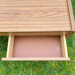 Load image into Gallery viewer, Mid Century Teak Effect Desk, Vintage Retro Desk 1970s
