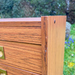 Load image into Gallery viewer, Mid Century Teak Effect Desk, Vintage Retro Desk 1970s
