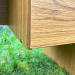Load image into Gallery viewer, Mid Century Teak Effect Desk, Vintage Retro Desk 1970s
