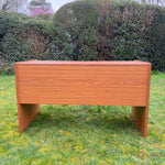 Load image into Gallery viewer, Mid Century Teak Effect Desk, Vintage Retro Desk 1970s
