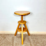 Load image into Gallery viewer, Vintage Adjustable Wooden Screw Stool — 1990s
