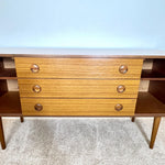 Load image into Gallery viewer, Vintage Schreiber Teak Sideboard — Three Drawers, Two Cupboards
