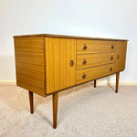 Load image into Gallery viewer, Vintage Schreiber Teak Sideboard — Three Drawers, Two Cupboards
