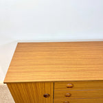 Load image into Gallery viewer, Vintage Schreiber Teak Sideboard — Three Drawers, Two Cupboards
