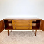 Load image into Gallery viewer, Vintage Schreiber Teak Sideboard — Three Drawers, Two Cupboards
