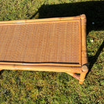 Load image into Gallery viewer, Vintage Bamboo &amp; Cane Coffee Table
