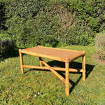 Load image into Gallery viewer, Vintage Bamboo &amp; Cane Coffee Table
