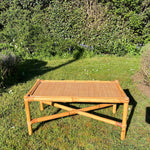 Load image into Gallery viewer, Vintage Bamboo &amp; Cane Coffee Table
