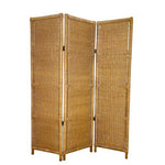 Load image into Gallery viewer, Vintage Wicker Three Panel Room Divider — 1980s
