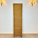 Load image into Gallery viewer, Vintage Wicker Three Panel Room Divider — 1980s
