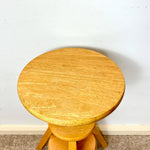 Load image into Gallery viewer, Vintage Adjustable Wooden Screw Stool — 1990s
