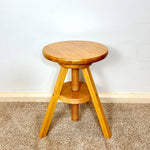 Load image into Gallery viewer, Vintage Adjustable Wooden Screw Stool — 1990s
