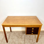 Load image into Gallery viewer, Domino Møbler Desk — Scandinavian Mid-Century, Three Drawers
