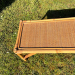 Load image into Gallery viewer, Vintage Bamboo &amp; Cane Coffee Table
