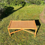 Load image into Gallery viewer, Vintage Bamboo &amp; Cane Coffee Table
