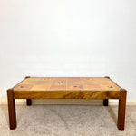 Load image into Gallery viewer, Vintage Tile-Top Coffee Table — Lava Glaze, Refinished
