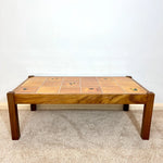 Load image into Gallery viewer, Vintage Tile-Top Coffee Table — Lava Glaze, Refinished
