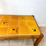 Load image into Gallery viewer, Vintage Tile-Top Coffee Table — Lava Glaze, Refinished
