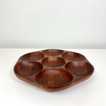 Load image into Gallery viewer, Vintage Teak Lazy Susan &amp; Cheese Board Set
