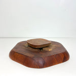 Load image into Gallery viewer, Vintage Teak Lazy Susan &amp; Cheese Board Set
