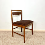 Load image into Gallery viewer, Pair of McIntosh Teak Dining Chairs — Brown Bouclé Upholstery
