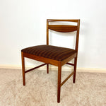Load image into Gallery viewer, Pair of McIntosh Teak Dining Chairs — Brown Bouclé Upholstery
